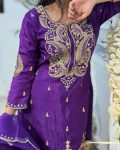 TRENDING CHINON CODING SEQUENCE EMBROIDERY WORK TOP LEHENGA WITH DUPATTA PARTY WEAR WHOLESALE PRICE ETHNIC GARMENT (6)