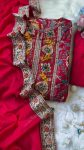 TRENDING COTTON PRINTED HAND EMBROIDERY ZARI WEAVING WORK TOP BOTTOM WITH DUPATTA PARTY WEAR WHOLESALE PRICE ETHNIC GARMENT (5)