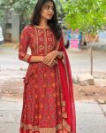 TRENDING COTTON PRINTED HAND EMBROIDERY ZARI WEAVING WORK TOP BOTTOM WITH DUPATTA PARTY WEAR WHOLESALE PRICE ETHNIC GARMENT (5)