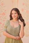 TRENDING FENDY SILK BEADS EMBROIDERY WORK ONLY GOWN PARTY WEAR WHOLESALE PRICE ETHNIC GARMENT (8)