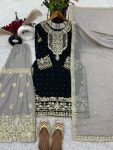 TRENDING GEORGETTE EMBROIDERY CODING SEQUENCE WORK TOP SHARARA WITH DUPATTA PARTY WEAR WHOLESALE PRICE ETHNIC GARMENT (6)