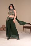 TRENDING GEORGETTE EMBROIDERY SEQUENCE THREAD WORK BLOUSE PALAZZO WITH DUPATTA PARTY WEAR WHOLESALE PRICE ETHNIC GARMENT (4)