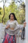TRENDING GEORGETTE SEQUENCE THREAD EMBROIDERY WORK LEHENGA CHOLI WITH UNSTITCHED BLOUSE PARTY WEAR WHOLESALE PRICE ETHNIC GARMENT (5)