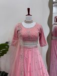 TRENDING GEORGETTE THREAD SEQUENCE WORK LEHENGA CHOLI WITH DUPATTA PARTY WEAR WHOLESALE PRICE ETHNIC GARMENT (4)