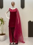 TRENDING MOSS SATIN PLAIN TOP PATIYALA WITH DUPATTA PARTY WEAR WHOLESALE PRICE ETHNIC GARMENT (3)