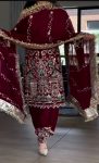 TRENDING NATURAL CREPE EMBROIDERY SEQUENCE WORK TOP PATIYALA WITH DUPATTA PARTY WEAR WHOLESALE PRICE ETHNIC GARMENT (3)