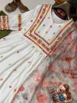 TRENDING RAYON THREAD EMBROIDERY WORK NAYRA CUT TOP BOTTOM WITH DUPATTA PARTY WEAR WHOLESALE PRICE ETHNIC GARMENT (3)