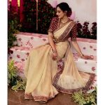 TRENDING SOFT BANARASI CRUSH EMBROIDERY SEQUENCE LACE BORDER WORK SAREE WITH UNSTITCHED BLOUSE PARTY WEAR WHOLESALE PRICE ETHNIC GARMENT (4)