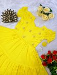 TRENDING SOFT COTTON HAND PEARL WORK ONE PIECE PARTY WEAR WHOLESALE PRICE ETHNIC GARMENT (9)