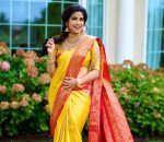 TRENDING SOFT LICHI SILK JACQUARD WORK SAREE WITH UNSTITCHED BLOUSE RECEPTION WEAR WHOLESALE PRICE ETHNIC GARMENT (1)
