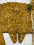 TRENDING SOFT MUSLIN BANDHEJ PRINTED FLAIRED ANARKALI GOWN BOTTOM WITH DUPATTA PARTY WEAR WHOLESALE PRICE ETHNIC GARMENT (4)