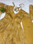 TRENDING SOFT MUSLIN BANDHEJ PRINTED FLAIRED ANARKALI GOWN BOTTOM WITH DUPATTA PARTY WEAR WHOLESALE PRICE ETHNIC GARMENT (4)