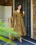 TRENDING SOFT MUSLIN BANDHEJ PRINTED FLAIRED ANARKALI GOWN BOTTOM WITH DUPATTA PARTY WEAR WHOLESALE PRICE ETHNIC GARMENT (4)