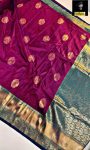 TRENDING SOFT SILK ZARI WEAVING WORK SAREE WITH UNSTITCHED BLOUSE PARTY WEAR WHOLESALE PRICE ETHNIC GARMENT (4)