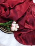 TRENDING SPACE SILK PLAIN SAREE WITH UNSTITCHED BLOUSE PARTY WEAR WHOLESALE PRICE ETHNIC GARMENT (1)