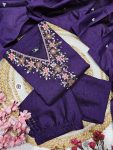 TRENDING VICHITRA SILK EMBROIDERY SEQUENCE WORK TOP BOTTOM WITH DUPATAT PARTY WEAR WHOLESALE PRICE ETHNIC GARMENT (3)