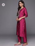 VISCOSE BLEND EMBROIDERY WORK TOP BOTTOM WITH DUPATTA FESTIVE WEAR WHOLESALE PRICE ETHNIC GARMENT (5)