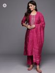VISCOSE BLEND EMBROIDERY WORK TOP BOTTOM WITH DUPATTA FESTIVE WEAR WHOLESALE PRICE ETHNIC GARMENT (5)