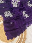 1DESIGNER JIMMY CHOO DUAL SEQUENCE WITH DOUBLE SCALPING BORDER WORK SAREE WITH UNSTITCHED BLOUSE PARTY WEAR WHOLESALE PRICE ETHNIC GARMENT (21)