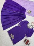 1DESIGNER NATURAL CREEP SILK BEADS WITH THREAD AND SEQUENCE WORK TOP LEHENGA WITH DUPATTA WEDDING WEAR WHOLESALE PRICE ETHNIC GARMENT (19)