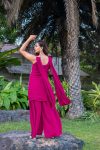 1FANCY CHINON EMBROIDERY WORK TOP PALAZZO WITH DUPATTA FESTIVE WEAR WHOLESALE PRICE ETHNIC GARMENT (13)