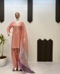 1FANCY FRENCH CREPE BEADS WORK TOP PATIYALA WITH DUPATTA FESTIVE WEAR WHOLESALE PRICE ETHNIC GARMENT (31)