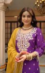 1FANCY VICHITRA SILK EMBROIDERY THREAD AND SEQUENCE WORK TOP PALAZZO WITH DUPATTA FESTIVE WEAR WHOLESALE PRICE ETHNIC GARMENT (9)