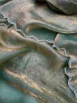 1LUXURY SPACE SILK JARKAN DIAMOND WORK SAREE WITH UNSTITCHED BLOUSE PARTY WEAR WHOLESALE PRICE ETHNIC GARMENT (25)