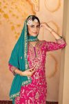1MODERN FUAX GEORGETTE EMBROIDERY SEQUENCE WORK TOP PALAZZO WITH DUPATTA WEDDING WEAR WHOLESALE PRICE ETHNIC GARMENT (32)
