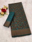 1MODERN SATIN SILK ZARI WEAVING WORK SAREE WITH UNSTITCHED BLOUSE CASUAL WEAR WHOLESALE PRICE ETHNIC GARMENT (8)