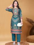 1NEW ARRIVAL MUSLIN DIGITAL PRINTED TOP BOTTOM SET CASUAL WEAR WHOLESALE PRICE ETHNIC GARMENT (23)
