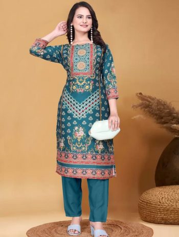 NEW ARRIVAL MUSLIN DIGITAL PRINTED TOP BOTTOM SET RAMA