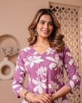 1NEW ARRIVAL POLY RAYON DIGITAL PRINTED TOP BOTTOM SET CASUAL WEAR WHOLESALE PRICE ETHNIC GARMENT (8)
