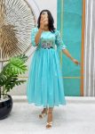 1RICH LOOK SOFT KOTA CHECKS HANDWORK ONE PIECE FESTIVAL WEAR WHOLESALE PRICE ETHNIC GARMENT (12)