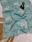 2DESIGNER JIMMY CHOO DUAL SEQUENCE WITH DOUBLE SCALPING BORDER WORK SAREE WITH UNSTITCHED BLOUSE PARTY WEAR WHOLESALE PRICE ETHNIC GARMENT (8)