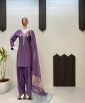 2FANCY FRENCH CREPE BEADS WORK TOP PATIYALA WITH DUPATTA FESTIVE WEAR WHOLESALE PRICE ETHNIC GARMENT (25)