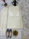 2FANCY NATURAL CREPE SILK FANCY LACE BORDER WORK TOP PATIYALA WITH DUPATTA FESTIVE WEAR WHOLESALE PRICE ETHNIC GARMENT (16)