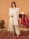 2FANCY NATURAL CREPE SILK FANCY LACE BORDER WORK TOP PATIYALA WITH DUPATTA FESTIVE WEAR WHOLESALE PRICE ETHNIC GARMENT (16)