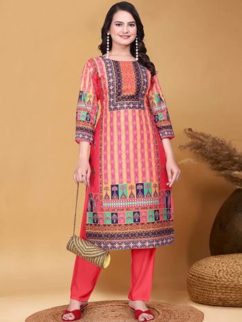 NEW ARRIVAL MUSLIN DIGITAL PRINTED TOP BOTTOM SET GAJARI