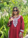 2NEW ARRIVAL RAYON EMBROIDERY WORK TOP BOTTOM SET CASUAL WEAR WHOLESALE PRICE ETHNIC GARMENT (10)