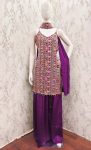 3FANCY CHINON EMBROIDERY WORK TOP PALAZZO WITH DUPATTA FESTIVE WEAR WHOLESALE PRICE ETHNIC GARMENT (22)