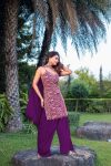 3FANCY CHINON EMBROIDERY WORK TOP PALAZZO WITH DUPATTA FESTIVE WEAR WHOLESALE PRICE ETHNIC GARMENT (22)