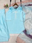 3FANCY FRENCH CREPE BEADS WORK TOP PATIYALA WITH DUPATTA FESTIVE WEAR WHOLESALE PRICE ETHNIC GARMENT (22)