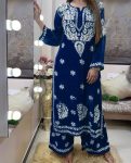 3FANCY PURE RAYON COTTON CHIKAKARI EMBROIDERY WORK KURTI PALAZZO SET OFFICE WERA WHOLESALE PRICE ETHNIC GARMENT (17)