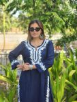 3NEW ARRIVAL RAYON EMBROIDERY WORK TOP BOTTOM SET CASUAL WEAR WHOLESALE PRICE ETHNIC GARMENT (7)