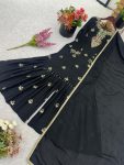 ATTRACTIVE CHINON SILK EMBROIDERY SEQUENCE WORK TOP SHARARA WITH DUPATTA WEDDING WEAR WHOLESALE PARICE ETHNIC GARMENT (7)