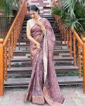 ATTRACTIVE DOLA KANJIVARAM SILK ZARI WEAVING PATTA WITH DIGITAL PRINT SAREE WITH UNSTITCHED BLOUSE SEASONABLE WEAR WHOLESALE PRICE ETHNIC GARMENT (9)