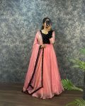 ATTRACTIVE FANDY SILK VELVET SEQUENCE WORK GOWN WITH DUPATTA PARTY WEAR WHOLESALE PRICE ETHNIC GARMENT (18)