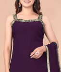 ATTRACTIVE GEORGETTE EMBROIDERY WORK TOP PENT WITH DUPATTA DAILY WEAR WHOLESALE PRICE ETHNICGARMENT (3)