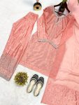 ATTRACTIVE HEAVY CHINON SILK MULTI NEEDLE SEQUENCE EMBROIDERY& ZARI WORK TOP PATIYALA WITH DUPATTA FESTIVAL WEAR WHOLESALE PRICE ETHNIC GARMENT (5)